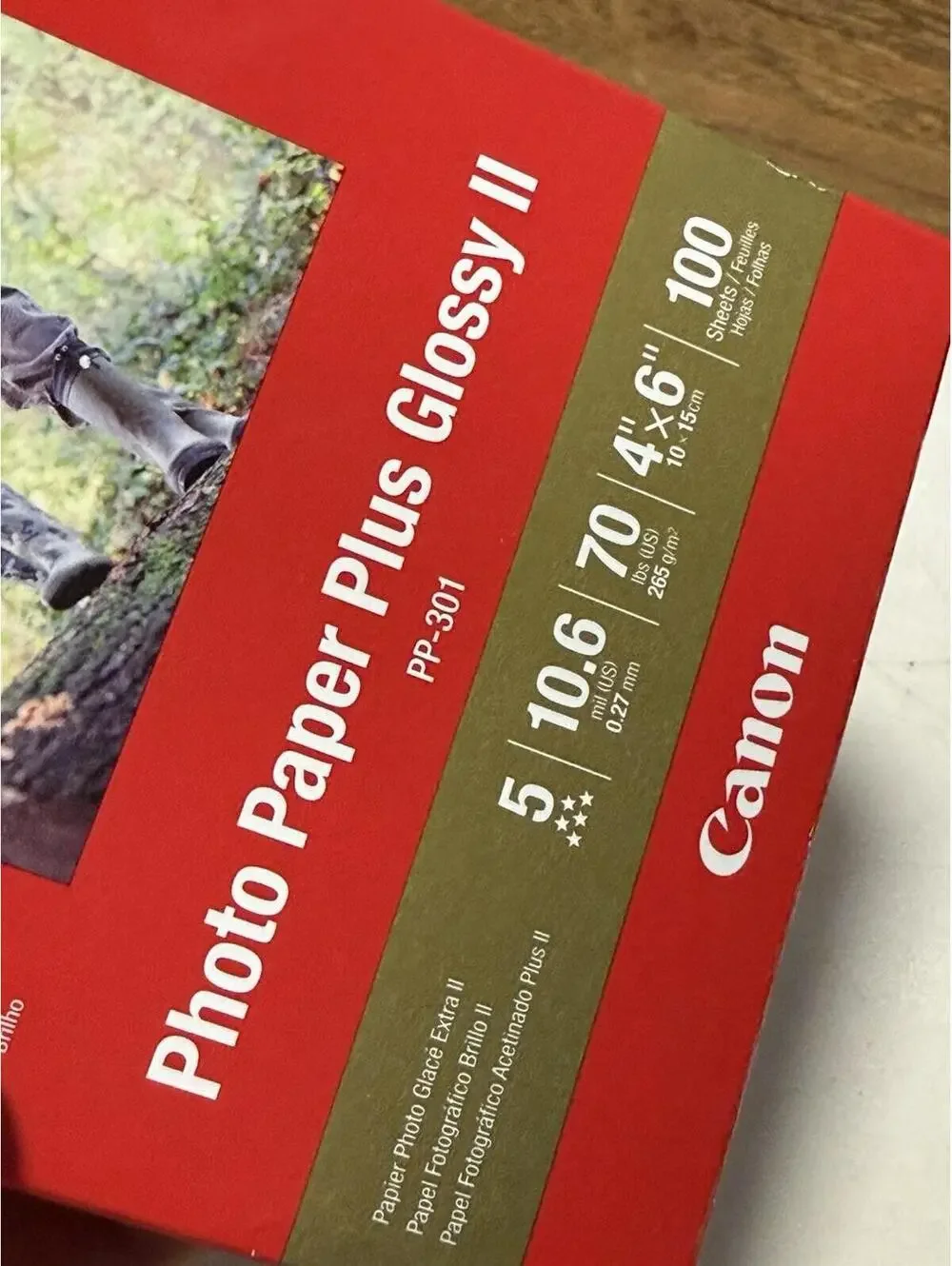 NEW! Canon PP-301 5* Photo Paper Plus HIGH Glossy II - 4